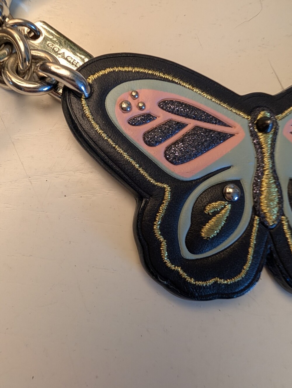 Coach Leather Butterfly Bag Charm/Keychain - EUC! - Picture 4 of 9